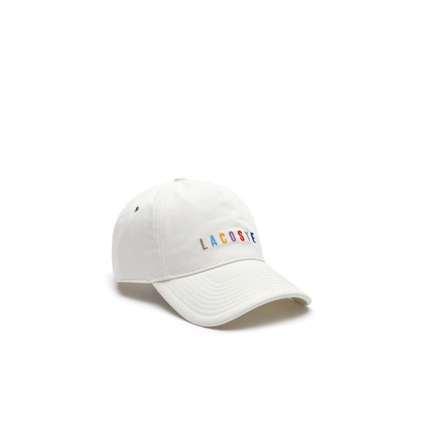 Boné Branco Masculino Lacoste Multicolored Logo Cotton OT9-27312J1