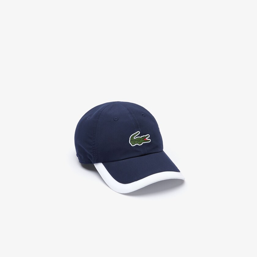 Boné Azul Marinho Azuis Branco Masculino Lacoste SPORT Contrast Border Lightweight BG1-68276O5