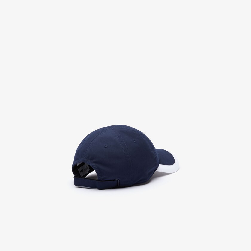 Boné Azul Marinho Azuis Branco Masculino Lacoste SPORT Contrast Border Lightweight BG1-68276O5