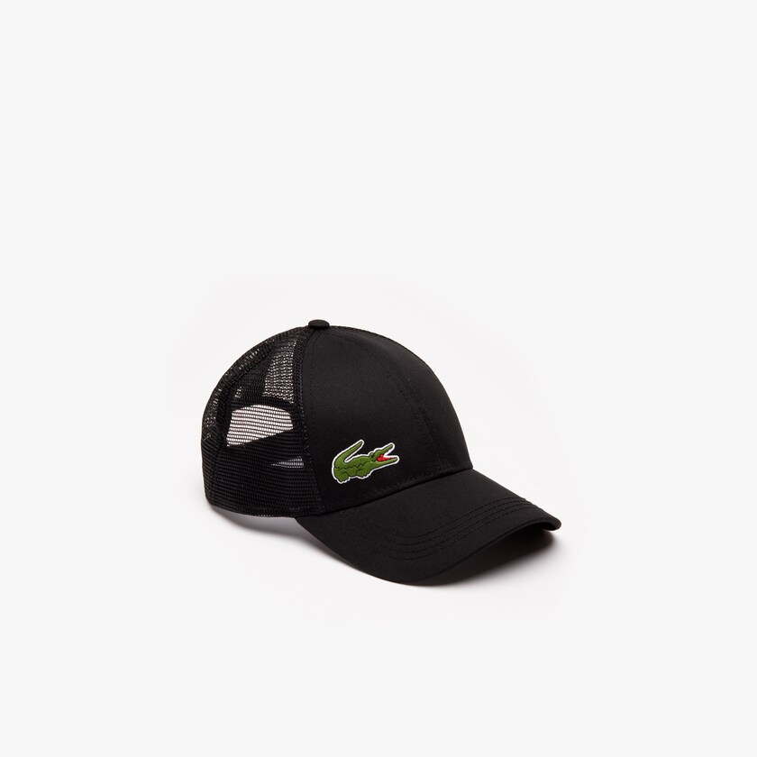 Boné Pretas Masculino Lacoste SPORT Mesh Panel Cotton MF3-05390F9