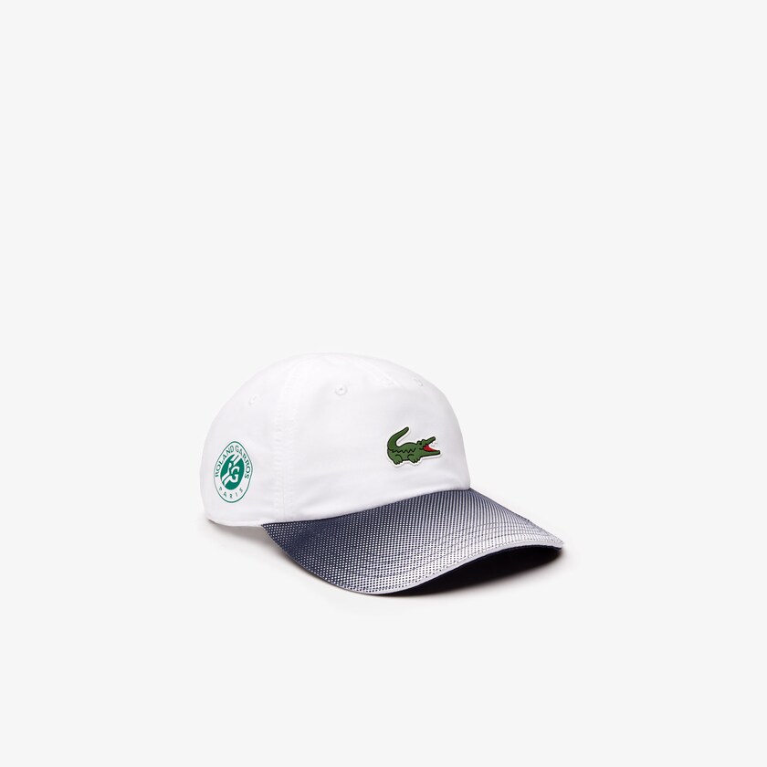 Boné Branco Azul Marinho Azuis Masculino Lacoste SPORT Roland Garros Ombré TN8-53225I4