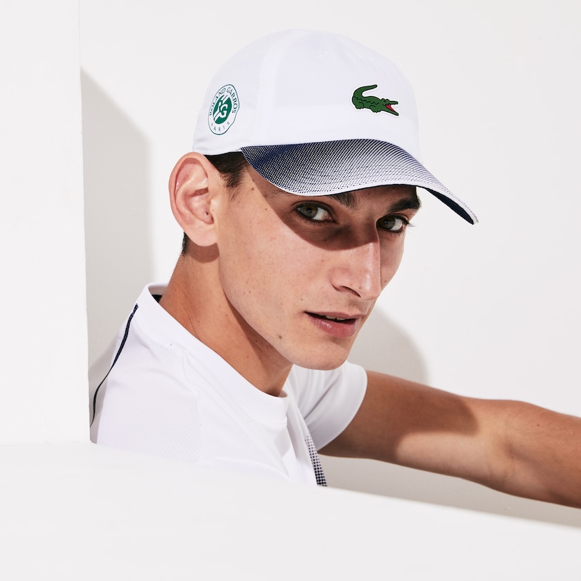 Boné Branco Azul Marinho Azuis Masculino Lacoste SPORT Roland Garros Ombré TN8-53225I4