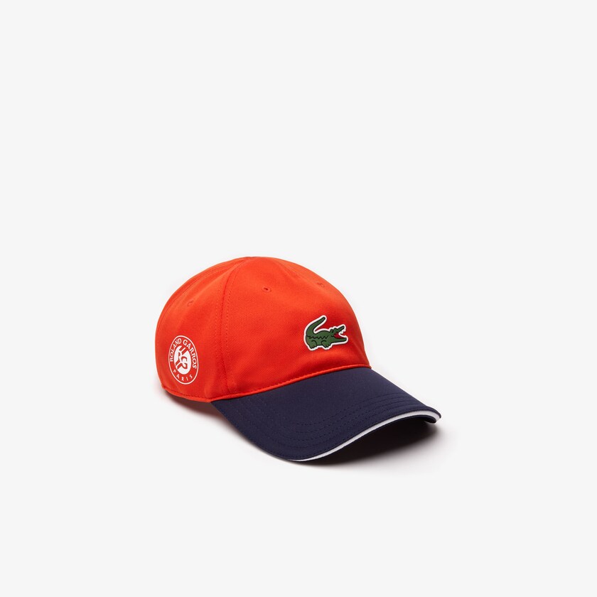 Boné Vermelhas Azul Marinho Azuis Branco Masculino Lacoste SPORT Roland Garros Two-Tone Piqué RD0-96799C5