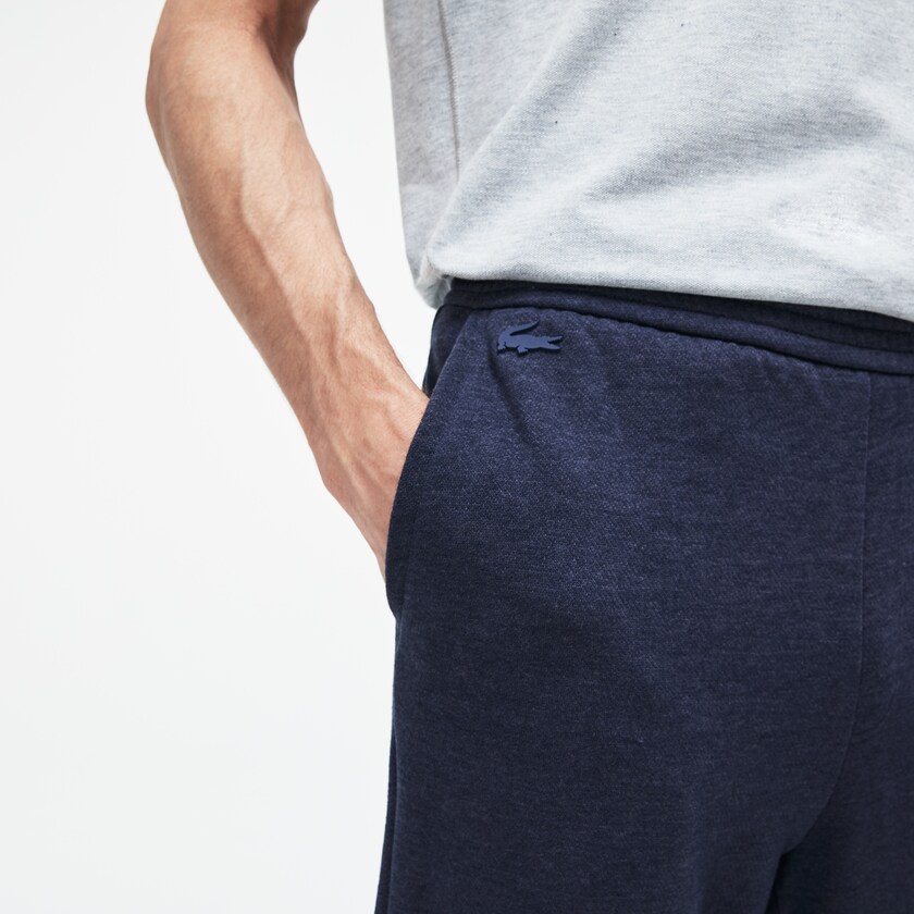 Calça Moletom Azuis Masculino Lacoste Motion Cotton And Wool Fleece FA9-72587L1
