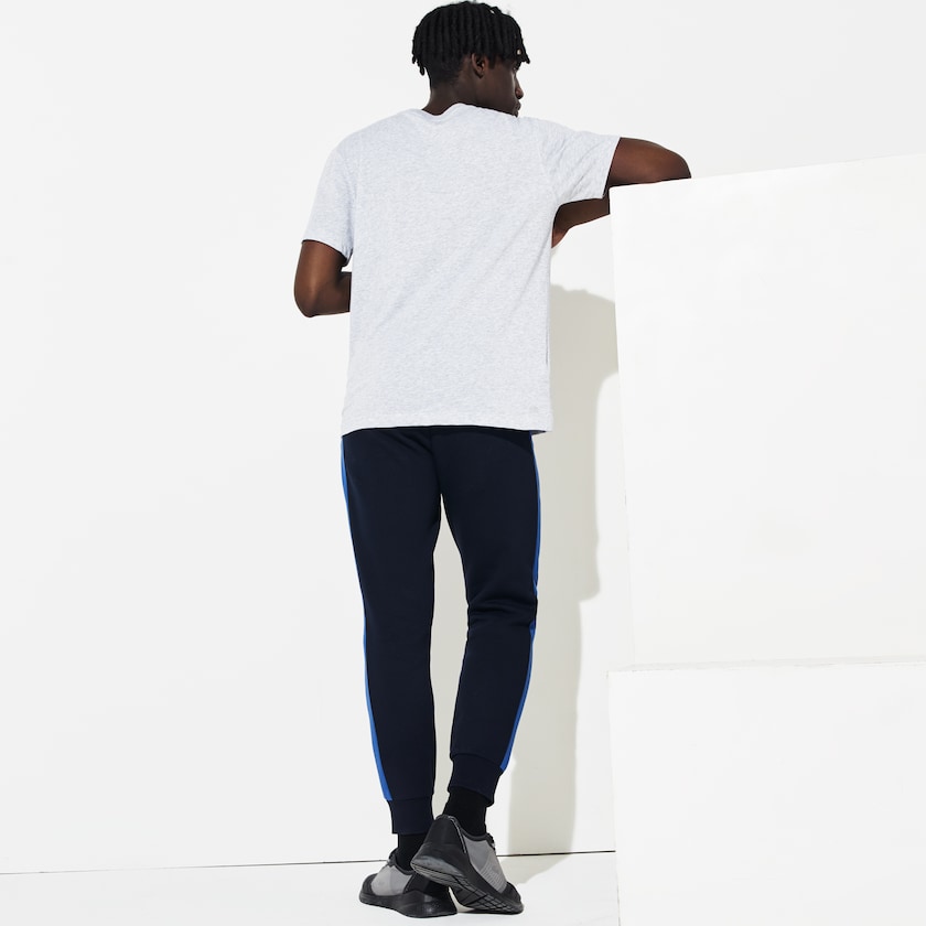 Calça Moletom Azul Marinho Azuis Azuis Azul Marinho Azuis Masculino Lacoste SPORT Colorblock Fleece QR5-21302K7