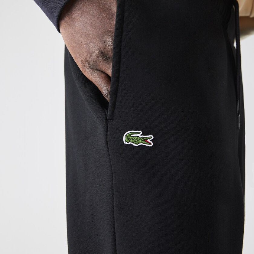 Calça Moletom Pretas Masculino Lacoste SPORT Cotton Fleece Tennis ON7-22242V7
