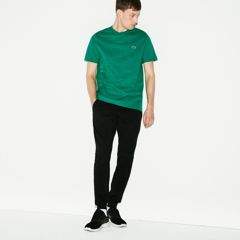 Calça Moletom Pretas Masculino Lacoste SPORT Fleece Tennis SD1-96239F4