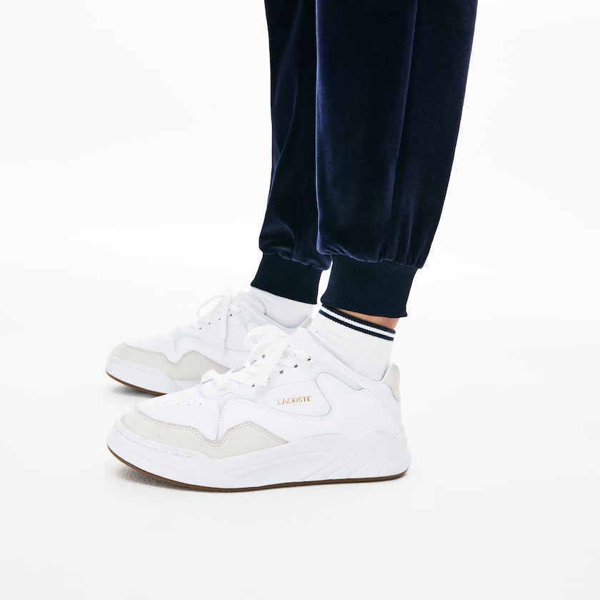 Calça Moletom Azul Marinho Azuis Feminino Lacoste Tapered Velour Terry QP2-09560X4