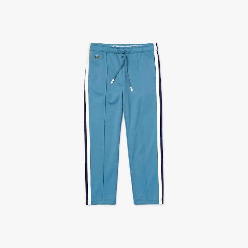 Calças Azuis Azul Marinho Azuis Branco Criança Lacoste Contrast Bands Lightweight Jogging TX2-31163F5