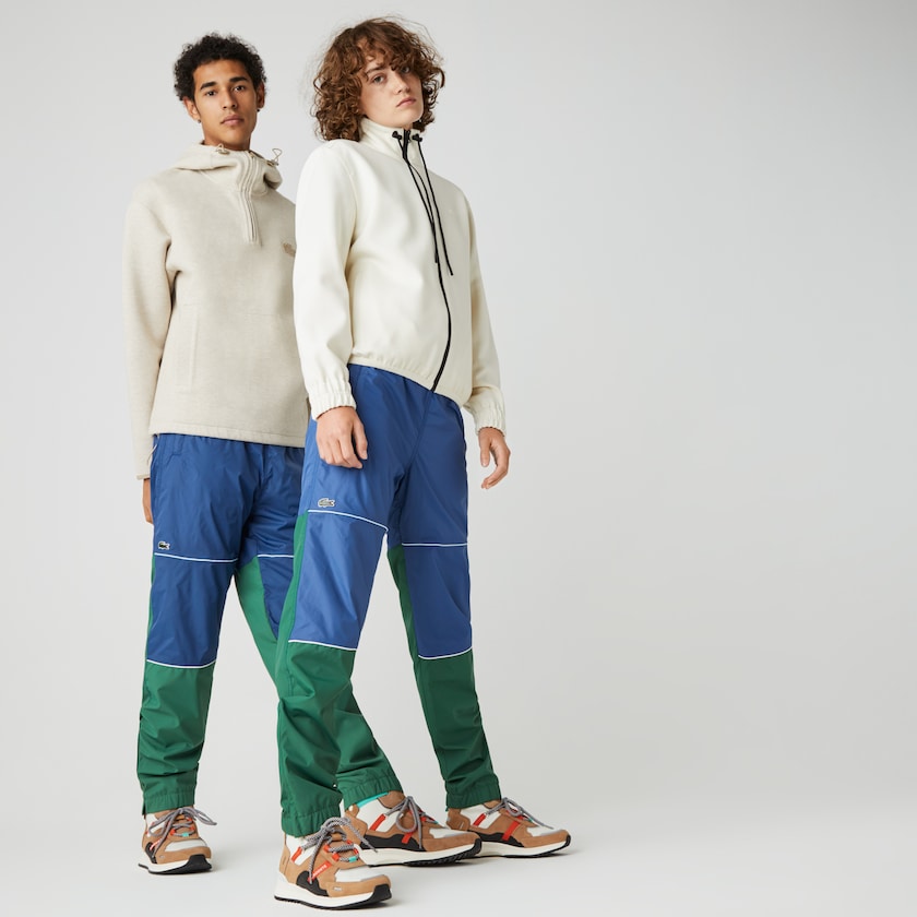 Calças Verdes Azuis Masculino Lacoste LIVE Colorblock Tracksuit XP9-04910A7