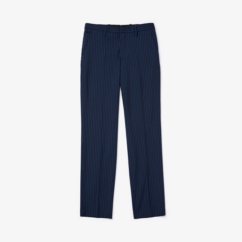 Calças Azuis Branco Masculino Lacoste LIVE Fine Pinstriped Wool Suit XR3-37553S3
