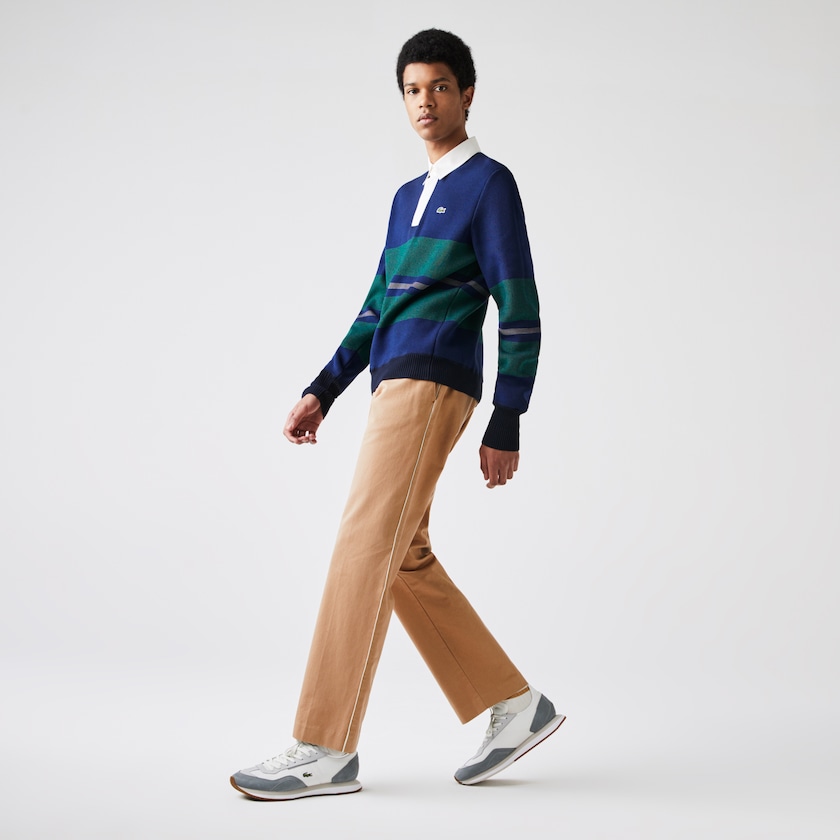Calças Bege Masculino Lacoste LIVE Five-Pocket Chino WR5-32063Y7