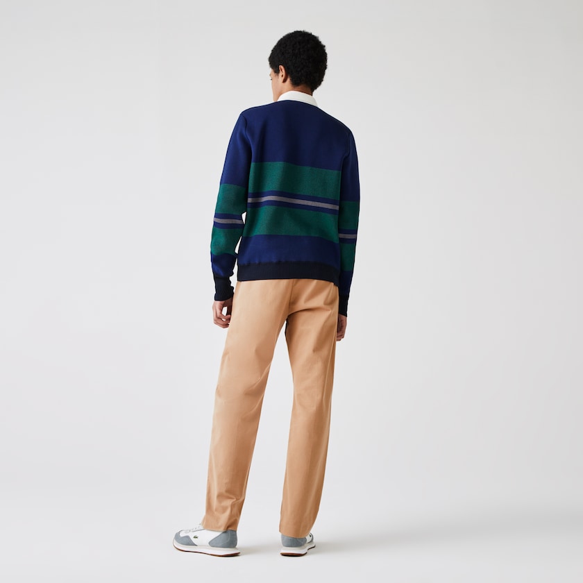 Calças Bege Masculino Lacoste LIVE Five-Pocket Chino WR5-32063Y7