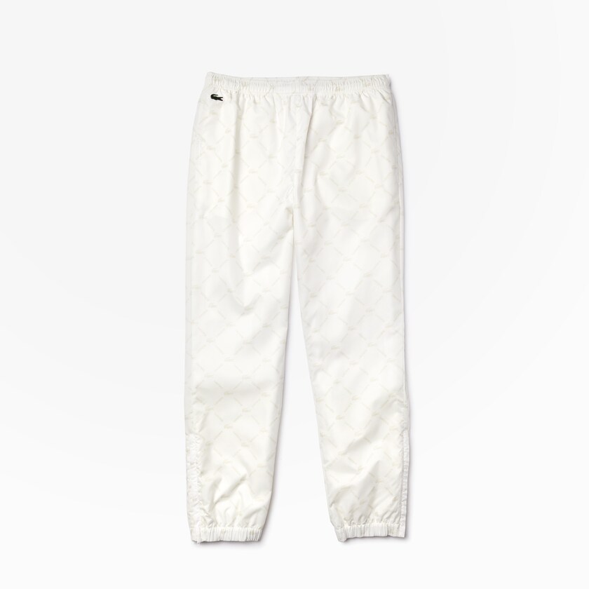 Calças Branco Bege Masculino Lacoste LIVE Print Tracksuit KZ2-24792O9