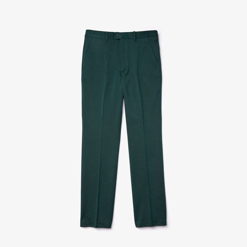 Calças Verdes Masculino Lacoste LIVE Standard Fit Cotton Canvas Suit VK7-26292H5