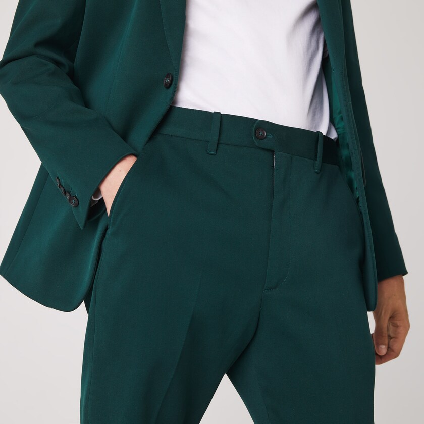 Calças Verdes Masculino Lacoste LIVE Standard Fit Cotton Canvas Suit VK7-26292H5