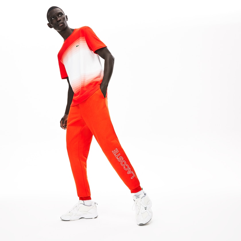 Calças Vermelhas Masculino Lacoste Motion French Terry Track XM5-92309X0
