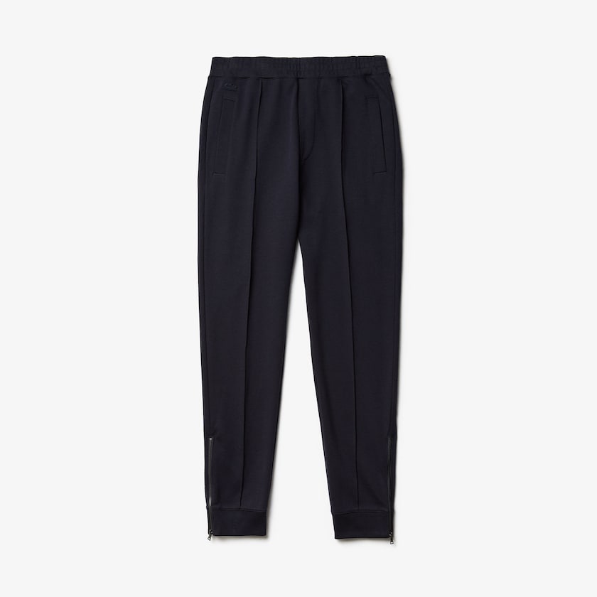Calças Azul Marinho Azuis Caqui Verdes Masculino Lacoste Pleated Cotton-Silk Track PV8-64336R2