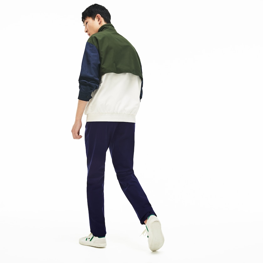 Calças Azul Marinho Azuis Masculino Lacoste Regular Fit Cotton Gabardine Chino ZG1-98189Z5