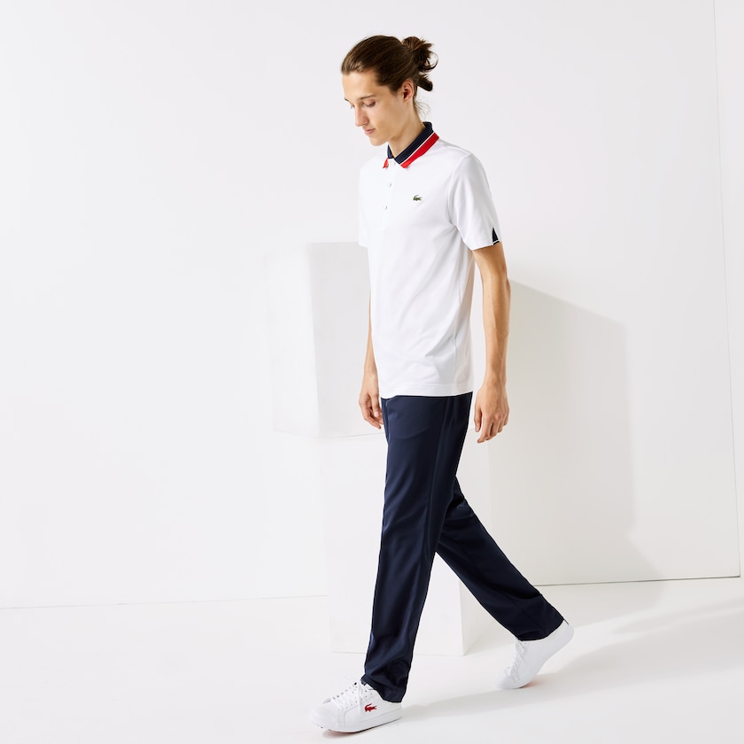Calças Azul Marinho Azuis Masculino Lacoste SPORT Breathable Stretch Golf VQ7-98209E3