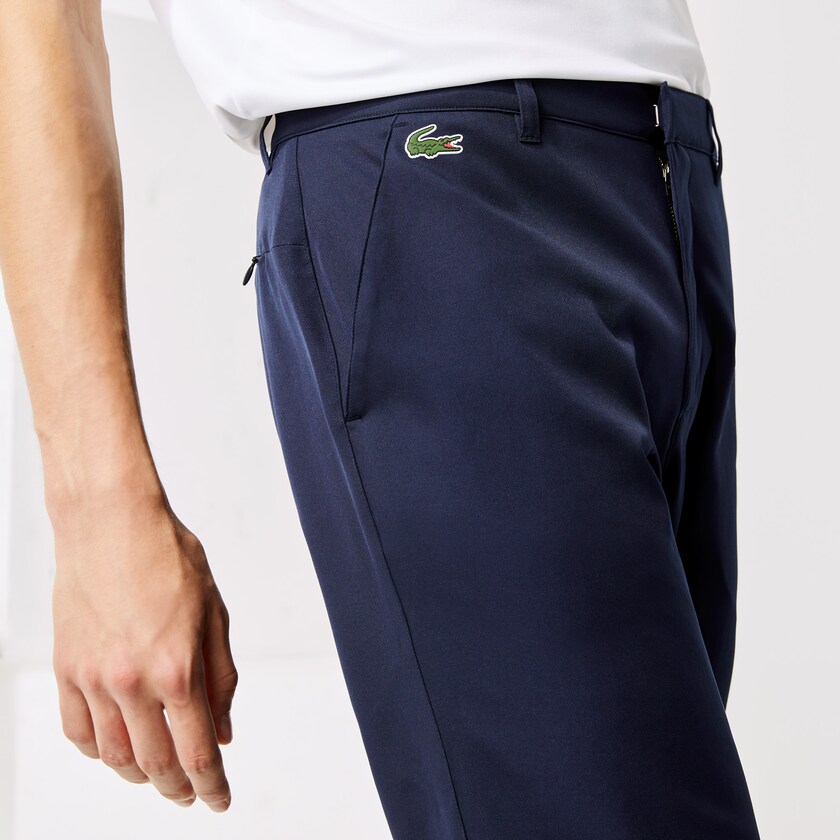 Calças Azul Marinho Azuis Masculino Lacoste SPORT Breathable Stretch Golf VQ7-98209E3