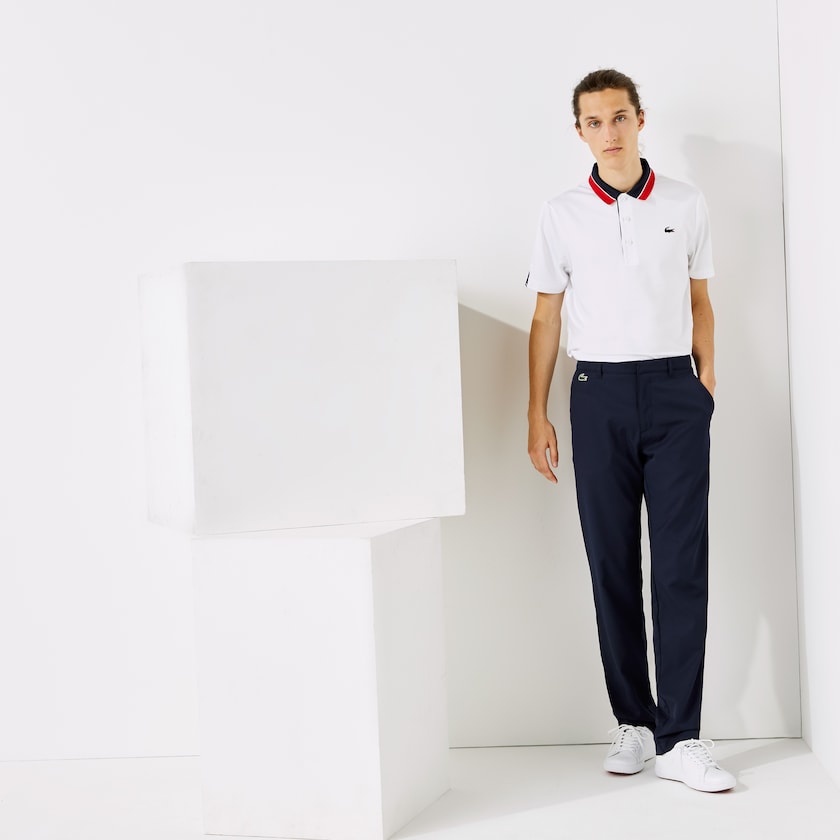 Calças Azul Marinho Azuis Masculino Lacoste SPORT Breathable Stretch Golf VQ7-98209E3