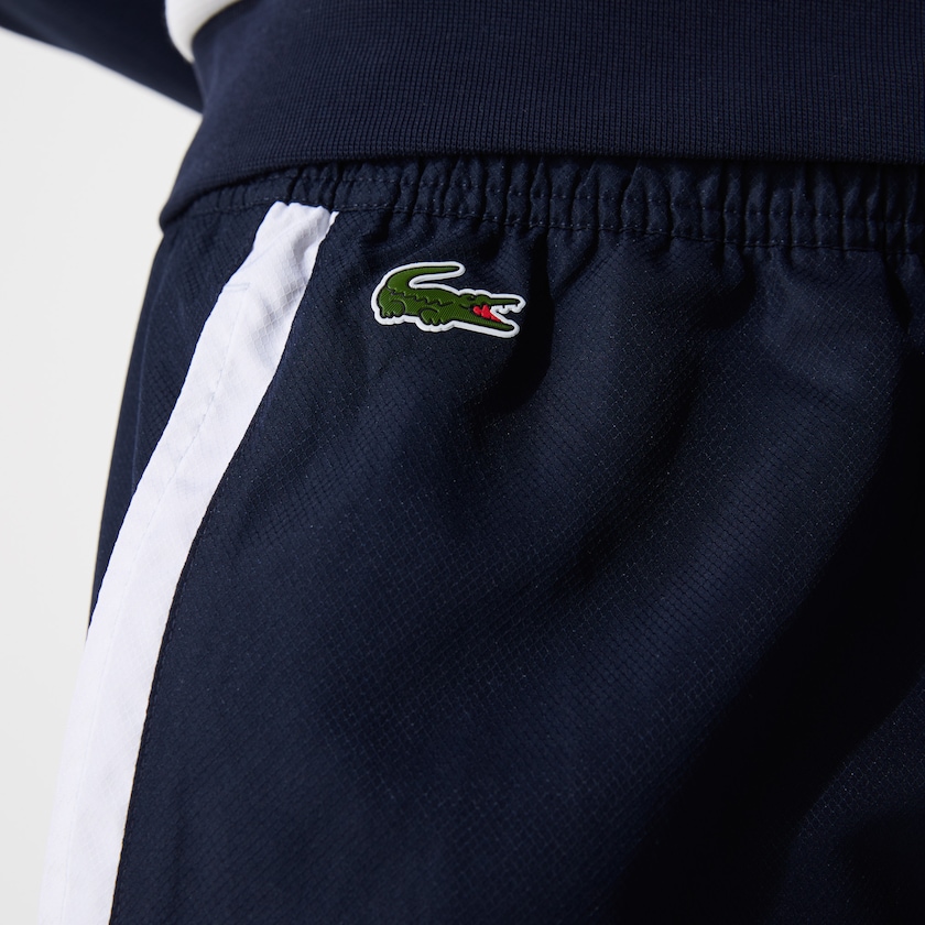 Calças Azul Marinho Azuis Branco Turquesa Azul Marinho Azuis Masculino Lacoste SPORT Lightweight Color-Block Track KE4-62366I0