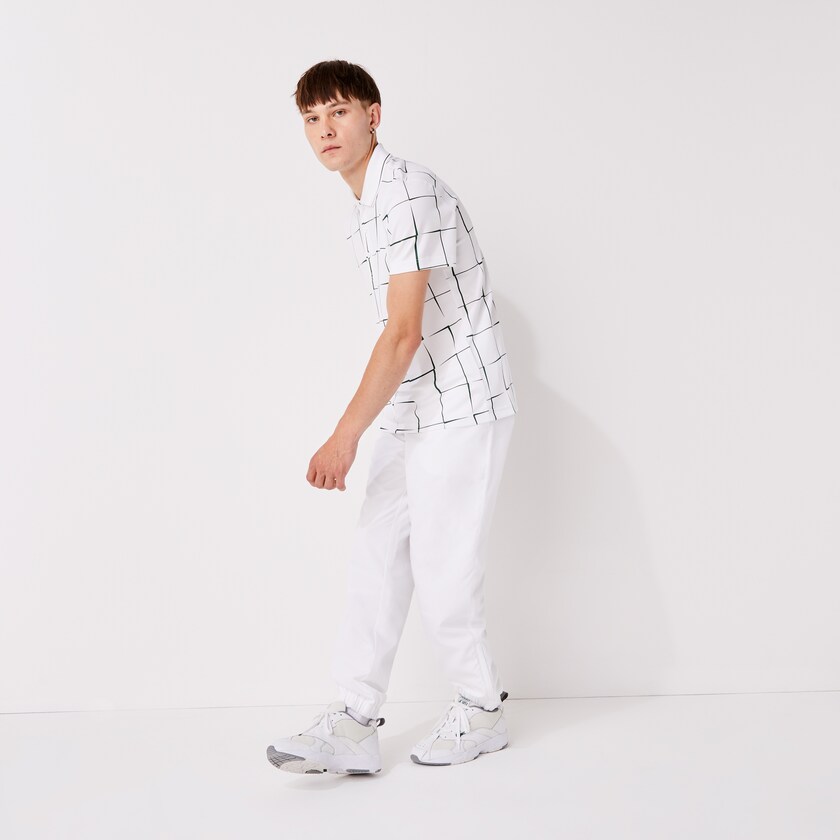 Calças Branco Masculino Lacoste SPORT Performance Side Zip Track RU4-33353Z7