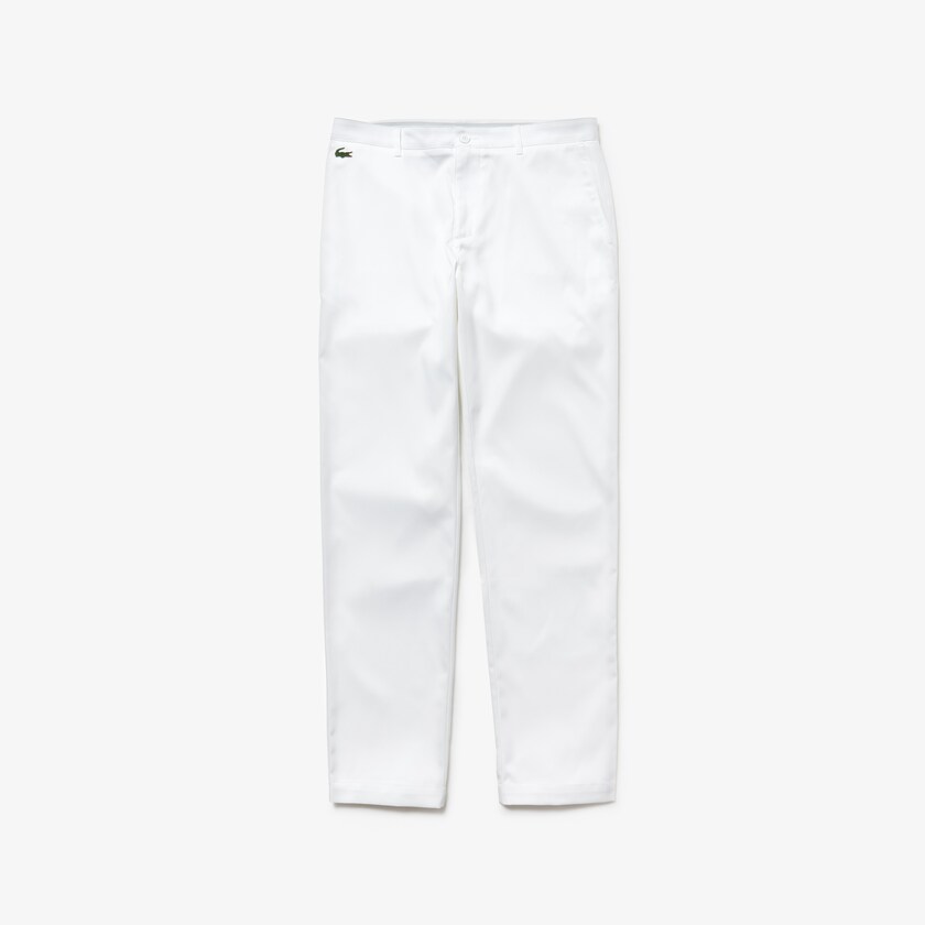 Calças Branco Masculino Lacoste SPORT Technical Gabardine Golf Chino YK4-69426L2