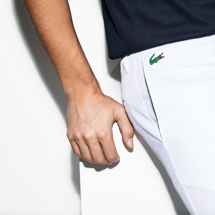 Calças Branco Masculino Lacoste SPORT Technical Gabardine Golf Chino YK4-69426L2
