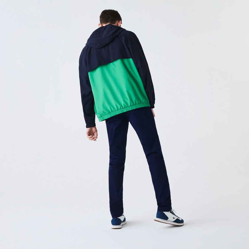 Calças Azul Marinho Azuis Masculino Lacoste Slim Fit Stretch Gabardine Chino QN0-43104K8