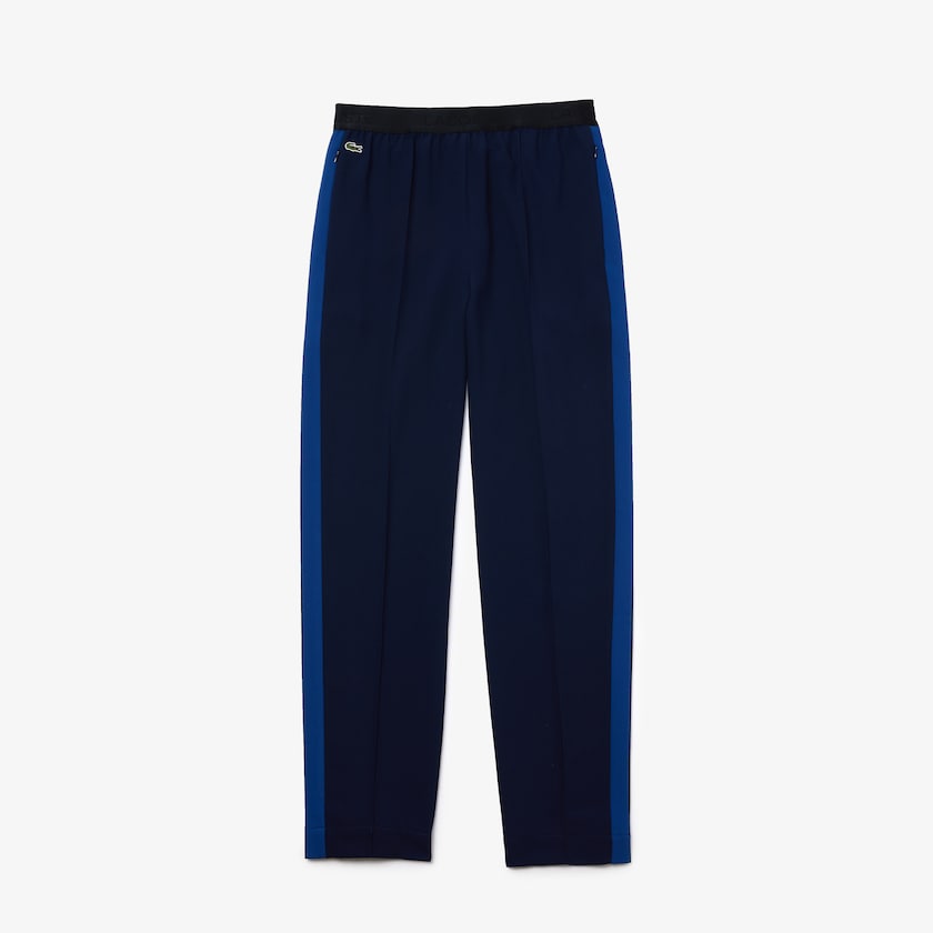 Calças Azul Marinho Azuis Azuis Feminino Lacoste Twill Flared LI1-77207C1