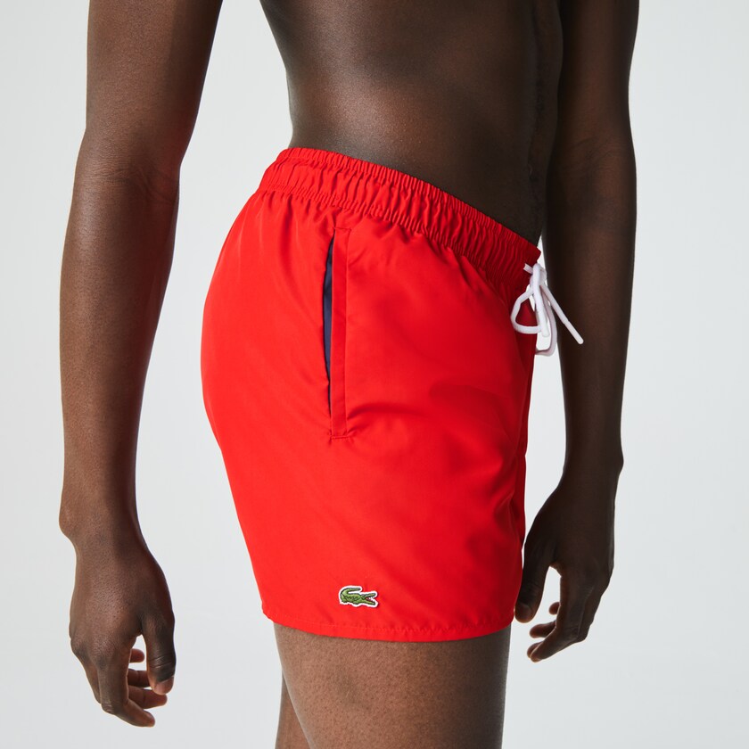 Calção Vermelhas Azul Marinho Azuis Masculino Lacoste Light Quick-Dry Swim QN0-98819Z0