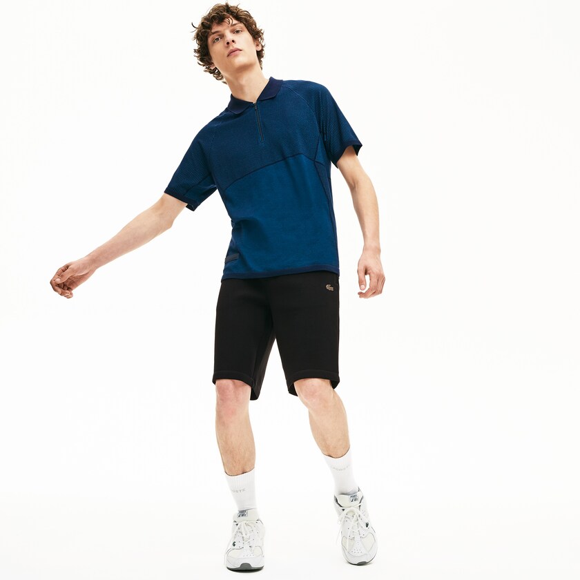 Calção Pretas Masculino Lacoste Motion Stretch Cotton Bermuda MD9-52525E3
