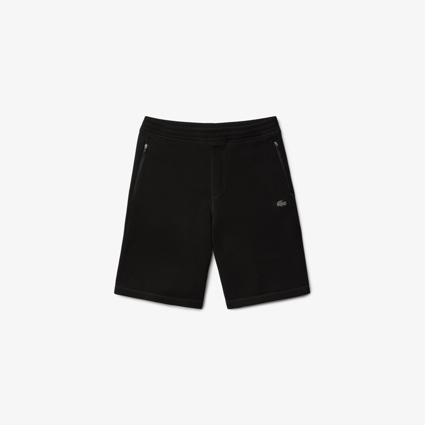 Calção Pretas Masculino Lacoste Motion Stretch Cotton Bermuda MD9-52525E3