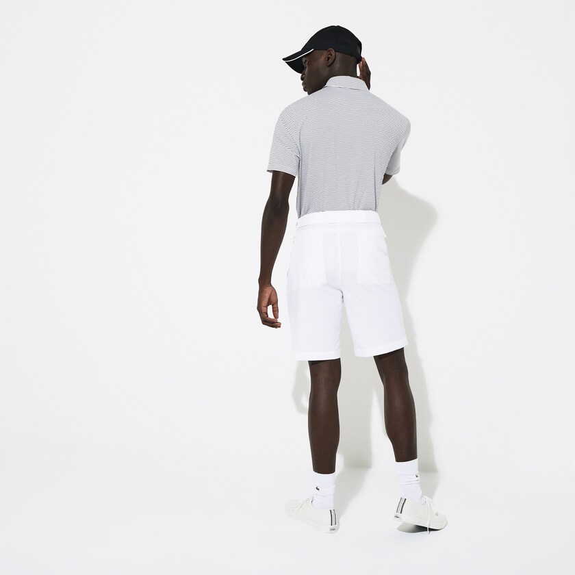 Calção Branco Masculino Lacoste SPORT Breathable Stretch Golf Bermudas DI6-59295O4
