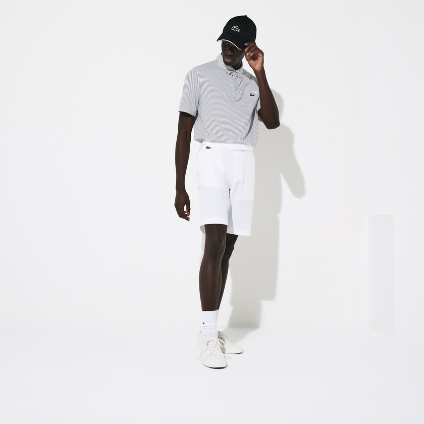 Calção Branco Masculino Lacoste SPORT Breathable Stretch Golf Bermudas DI6-59295O4