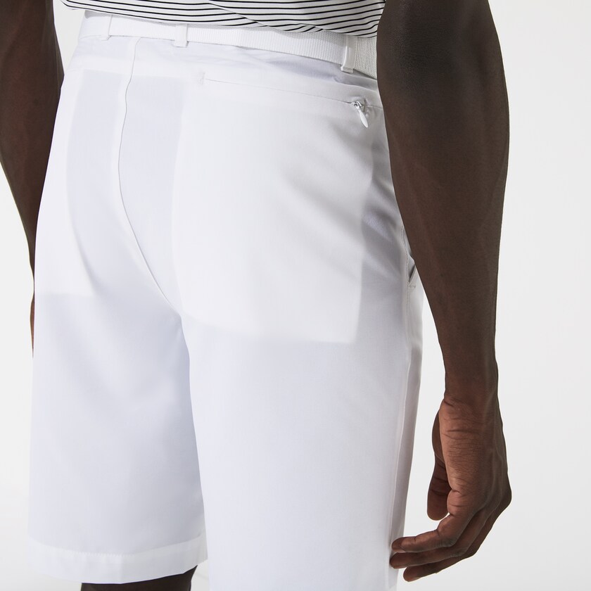 Calção Branco Masculino Lacoste SPORT Breathable Stretch Golf Bermudas DI6-59295O4