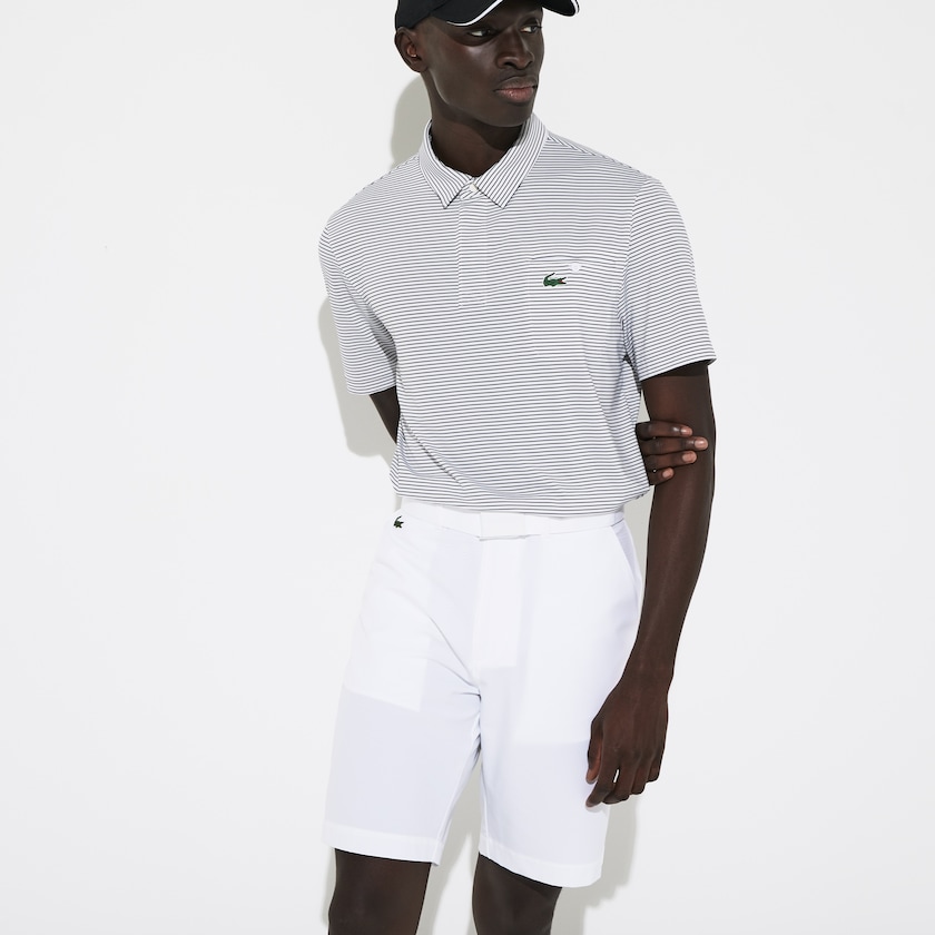 Calção Branco Masculino Lacoste SPORT Breathable Stretch Golf Bermudas DI6-59295O4
