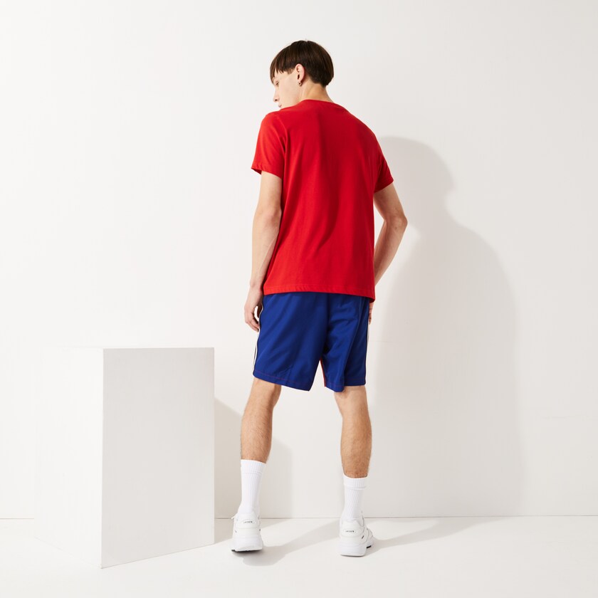 Calção Vermelhas Azuis Masculino Lacoste SPORT Contrast Band Two-Tone Lightweight NG2-89688P4