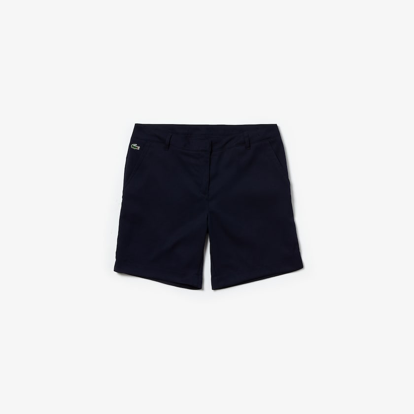 Calção Azul Marinho Azuis Feminino Lacoste SPORT Gabardine Bermuda HC4-80828R0
