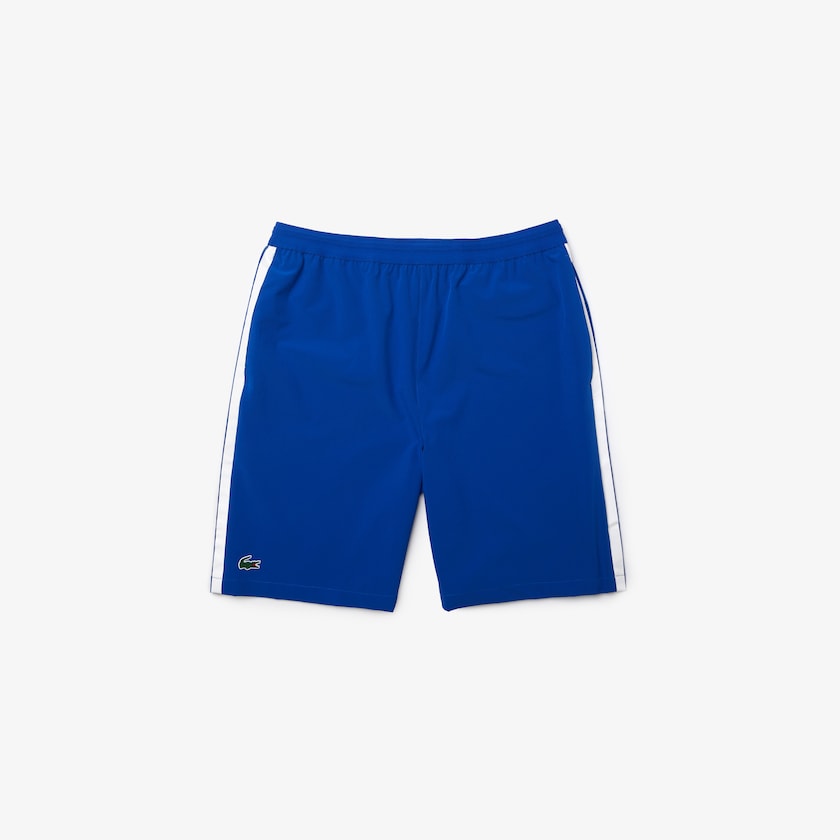 Calção Azuis Branco Masculino Lacoste SPORT x Novak Djokovic Breathable Stretch NM6-93159A5