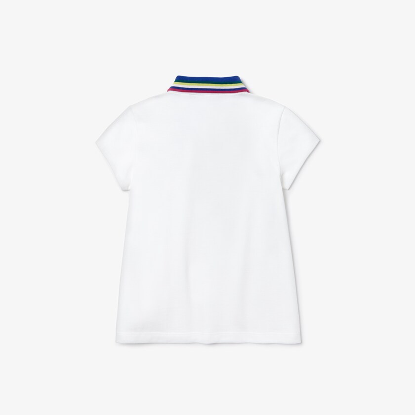 Camisa Polo Branco Criança Lacoste A-Line Cotton Piqué LA6-27742I1