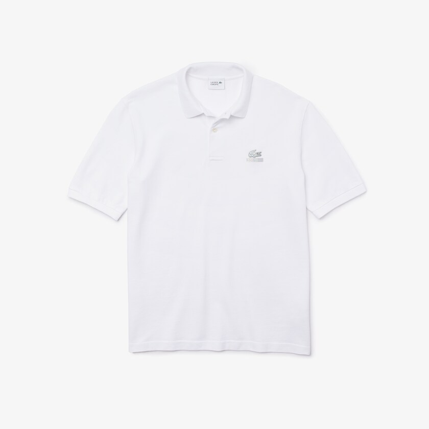 Camisa Polo Branco Masculino Lacoste CONCEPTS Collaboration Relaxed QG4-89018G5