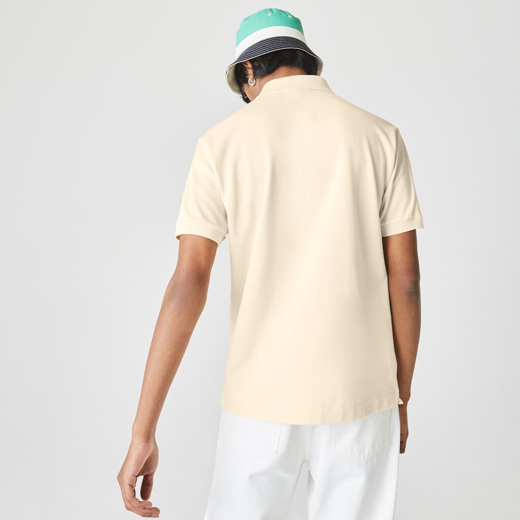 Camisa Polo Bege Masculino Lacoste Classic Fit L.12.12 JN6-58525R0