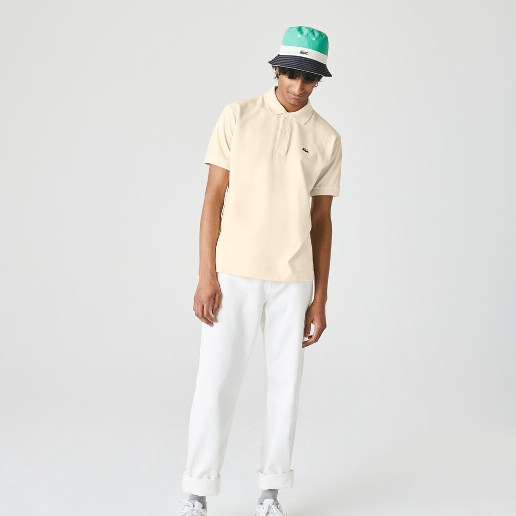 Camisa Polo Bege Masculino Lacoste Classic Fit L.12.12 JN6-58525R0