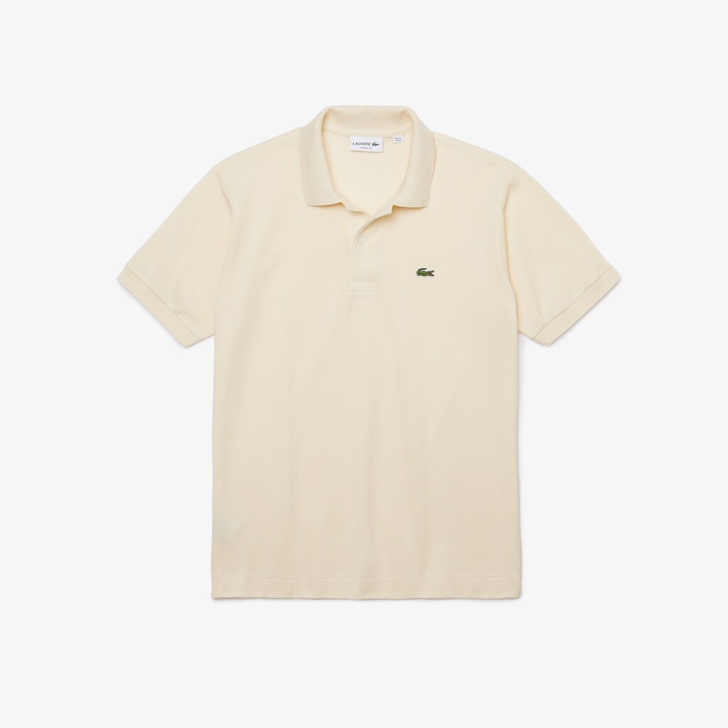 Camisa Polo Bege Masculino Lacoste Classic Fit L.12.12 JN6-58525R0
