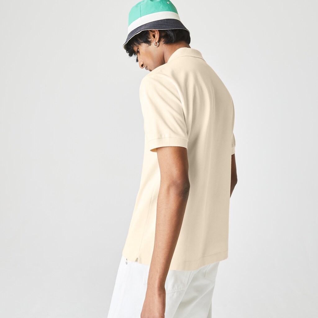 Camisa Polo Bege Masculino Lacoste Classic Fit L.12.12 JN6-58525R0