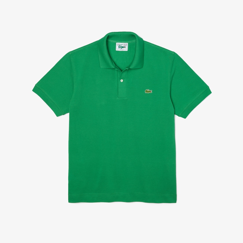 Camisa Polo Verdes Masculino Lacoste Classic Fit Organic Cotton Piqué DE7-56835Y1