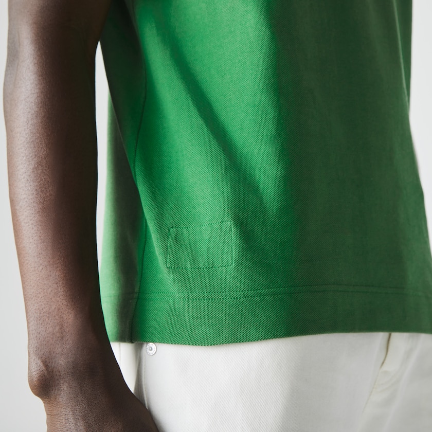 Camisa Polo Verdes Masculino Lacoste Classic Fit Organic Cotton Piqué DE7-56835Y1